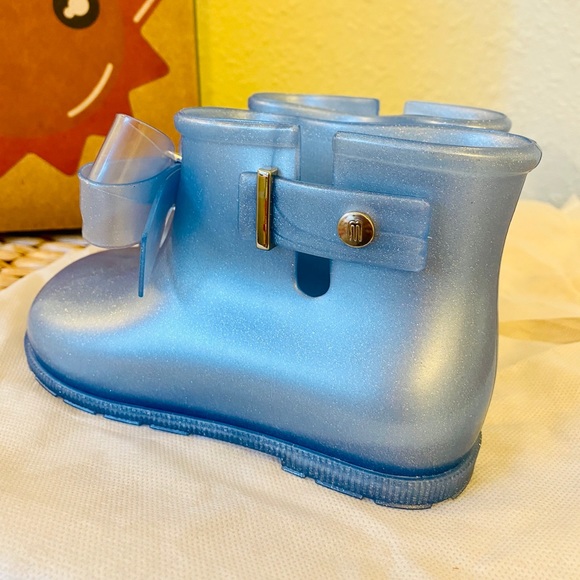 Mini Melissa Girl's Sugar Bow Rain Boots - Picture 6 of 13